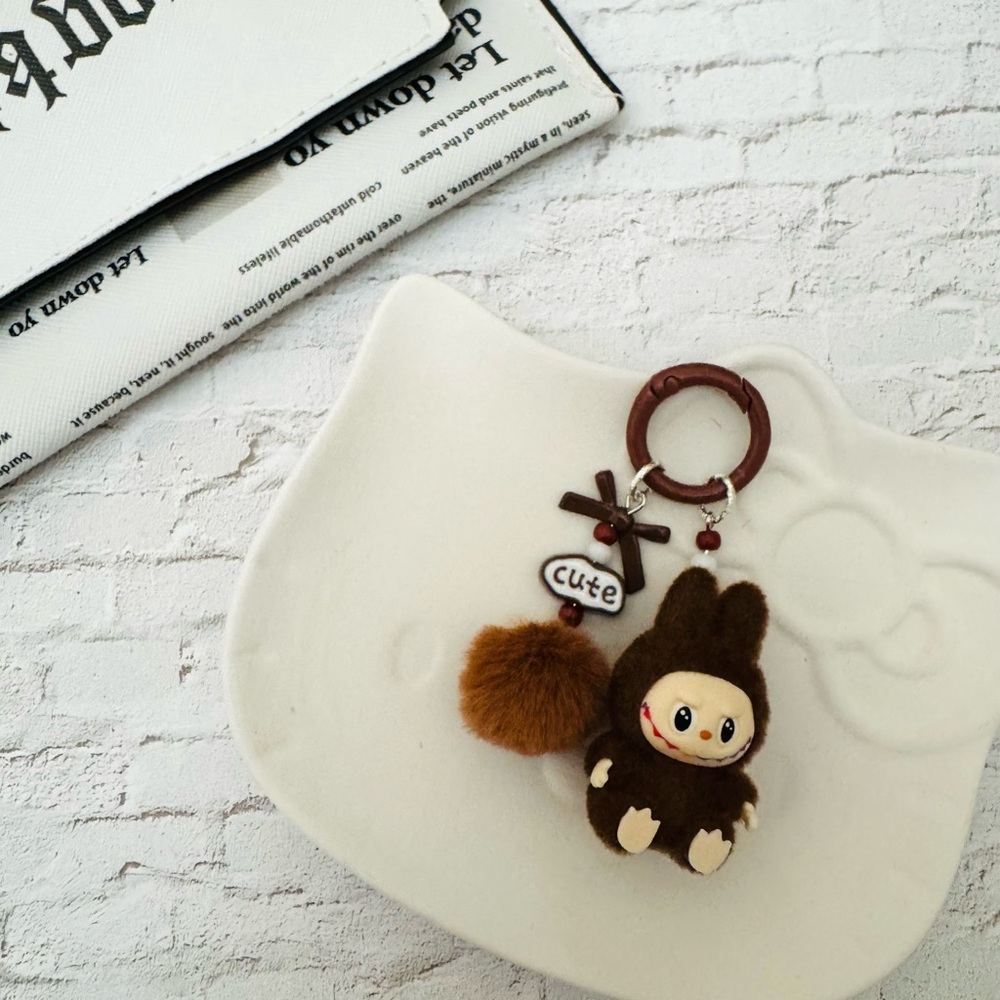 Cute Kawaii Brown Plush Keychain